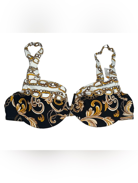 Carmen Marc Valvo Other - NWT Carmen Marc Valvo Swim Sense Filigree Status Print V Wire Bikini Top Size s